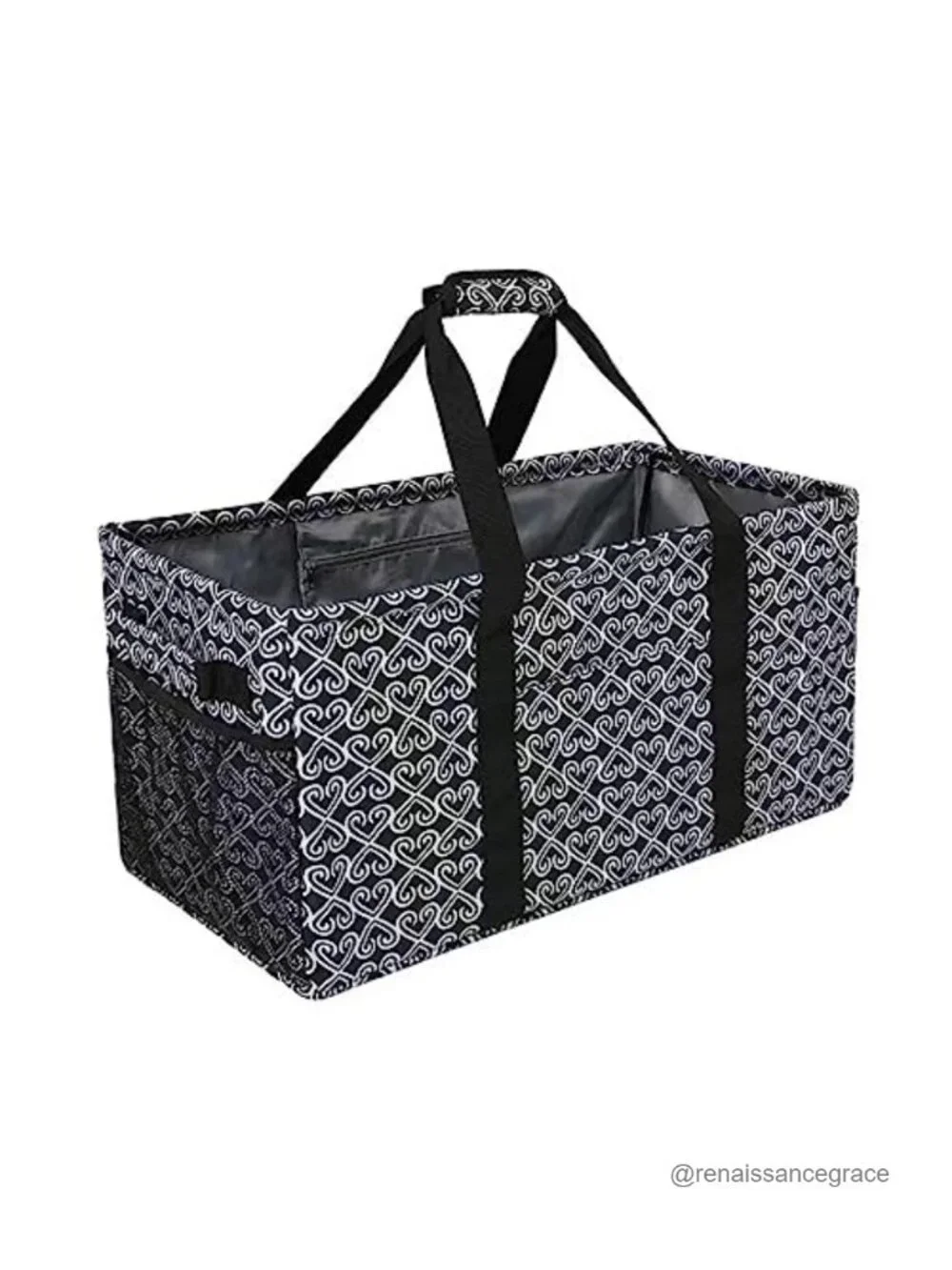 Extra Large Utility Tote Bag Foldable Oxford Fabric Reusable Grocery Shopping